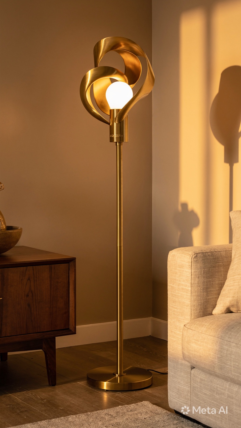 Brass Floor Lamp